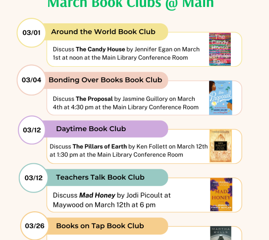 March 2024 Book Clubs