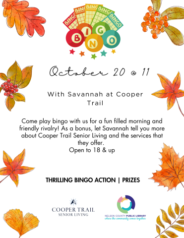 Bingo at Cooper Trail